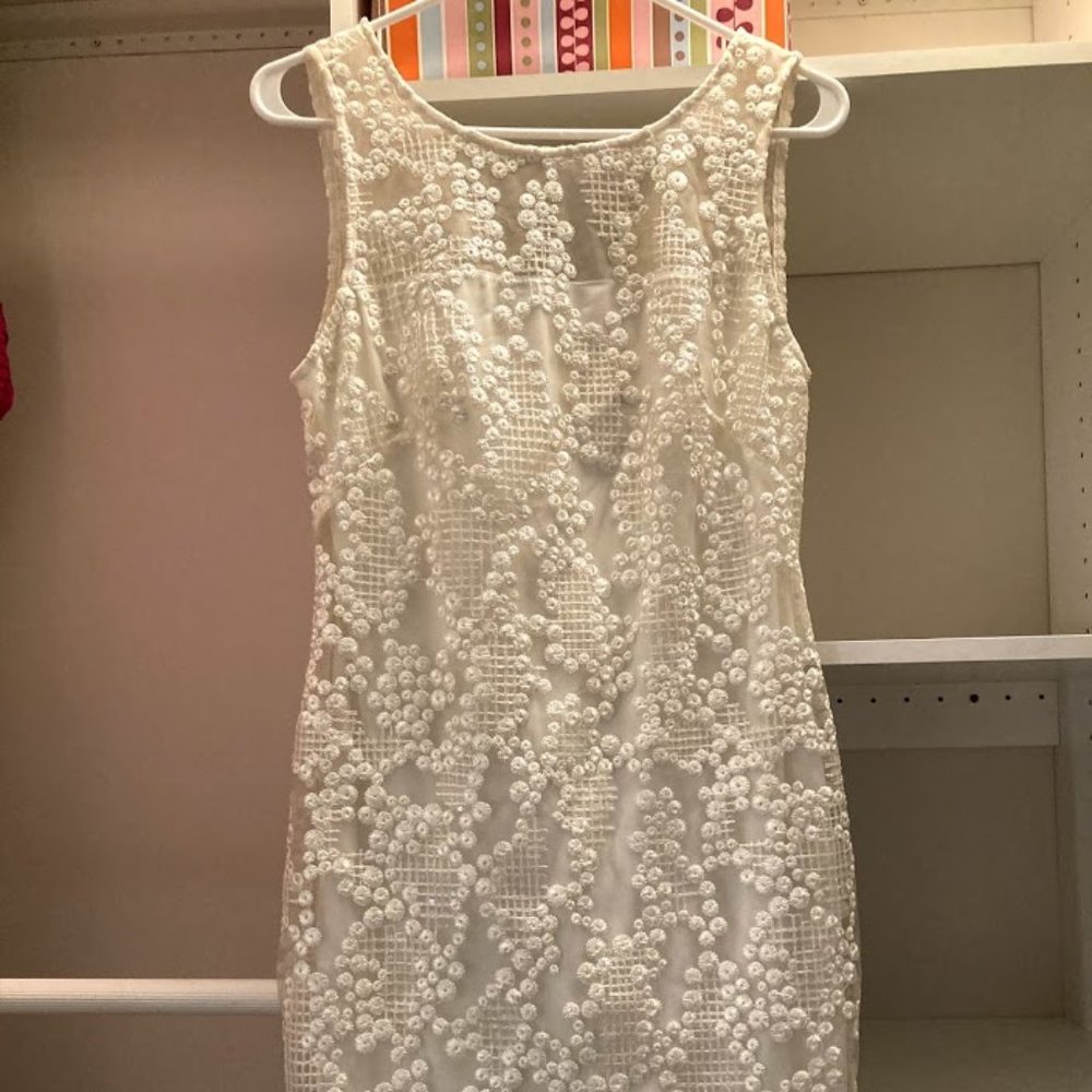 fancy white dress